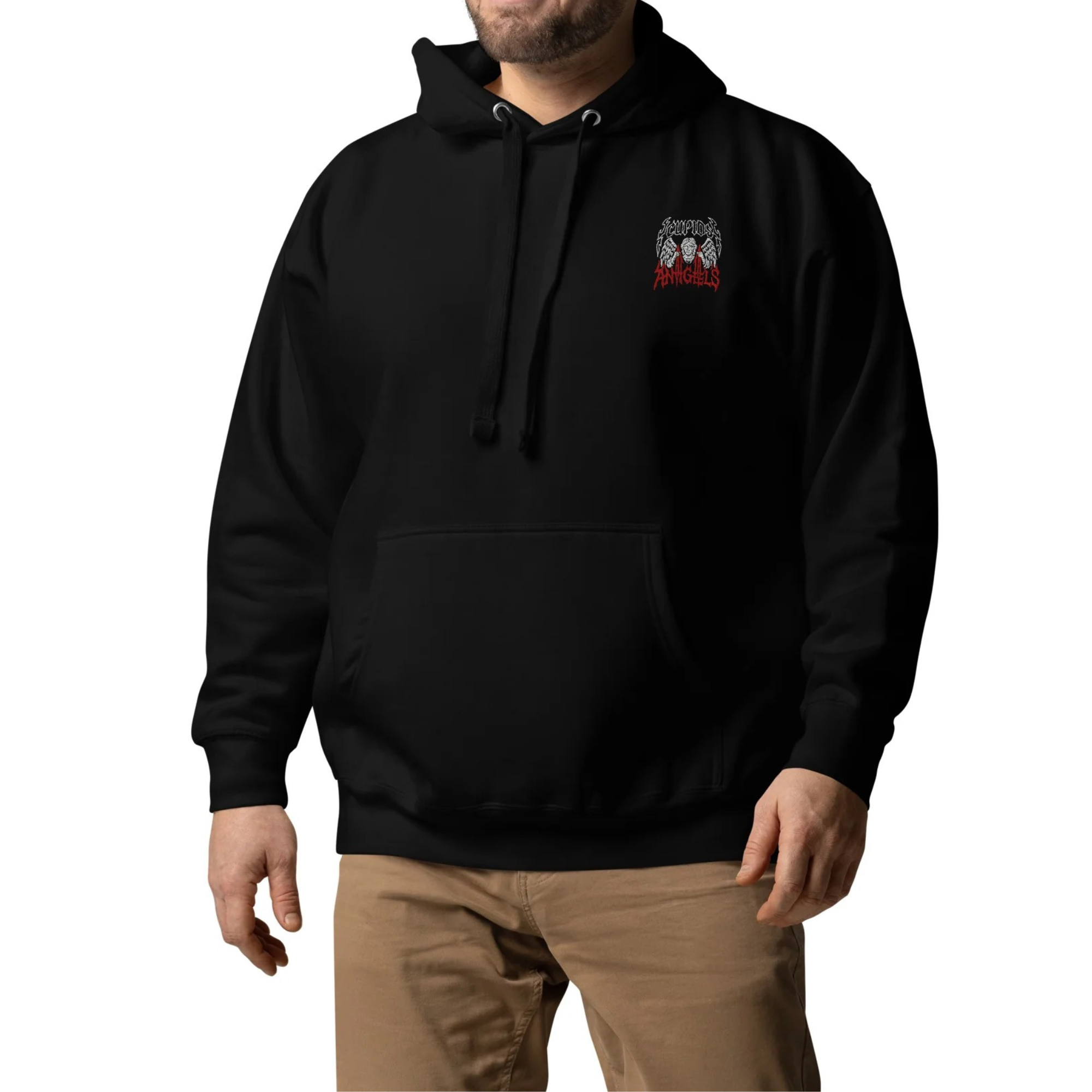 Cupids Angels Embroidered Proverb Hoodie