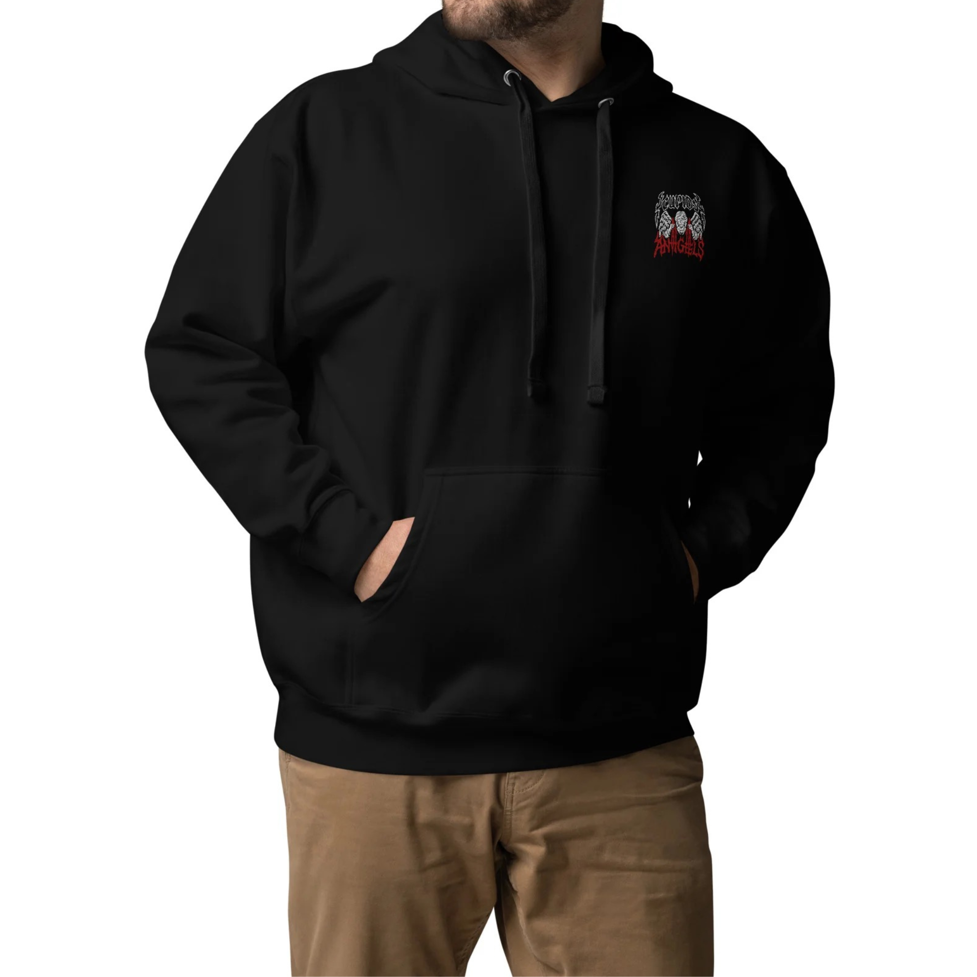 Cupids Angels Embroidered Proverb Hoodie